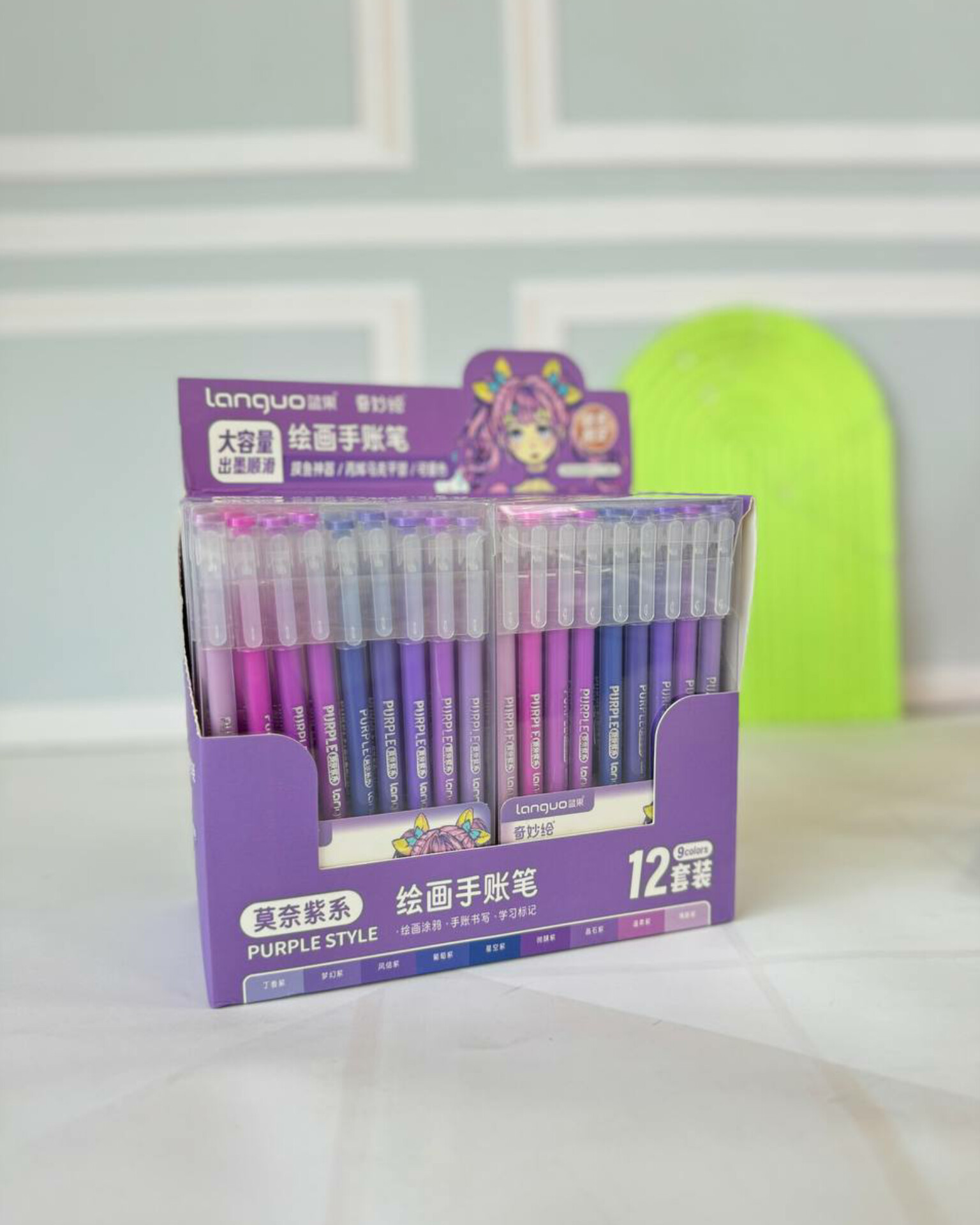 روانویس 9 رنگ لانگو طیف بنفش