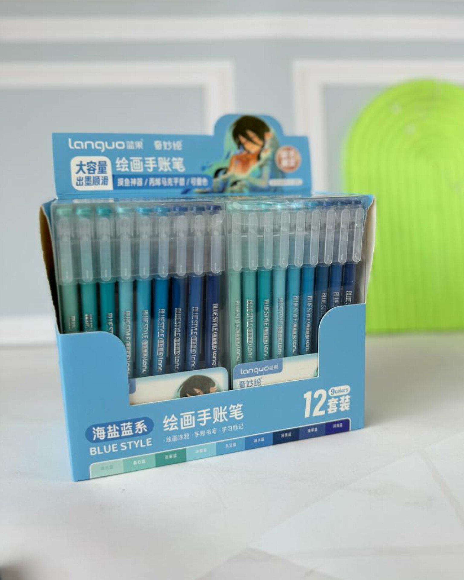 روانویس 9 رنگ لانگو طیف آبی